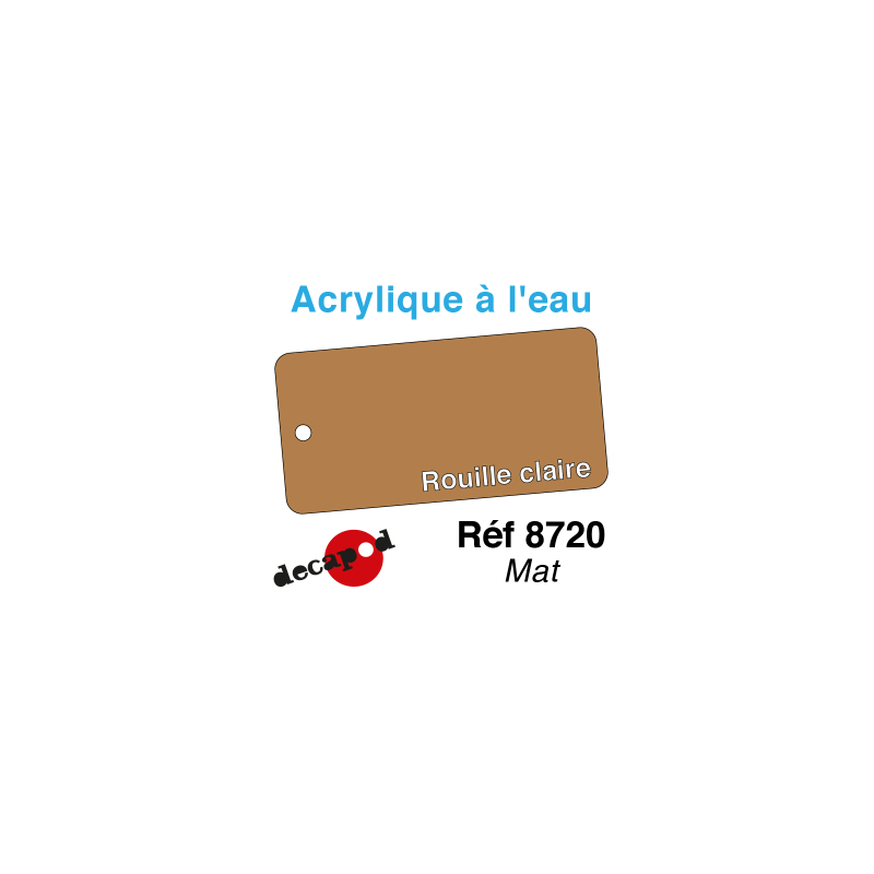 PEINTURE ACRYLIQUE ROUILLE claire mat
