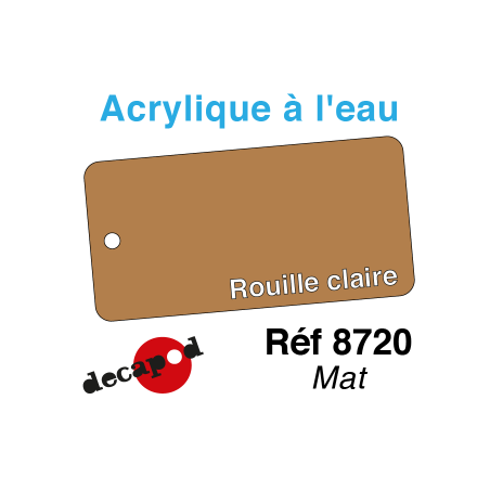 PEINTURE ACRYLIQUE ROUILLE claire mat