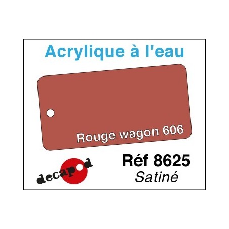 PEINTURE acrylique ROUGE WAGON 606 satiné