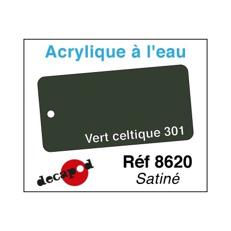 PEINTURE acrylique VERT CELTIQUE 301 satiné