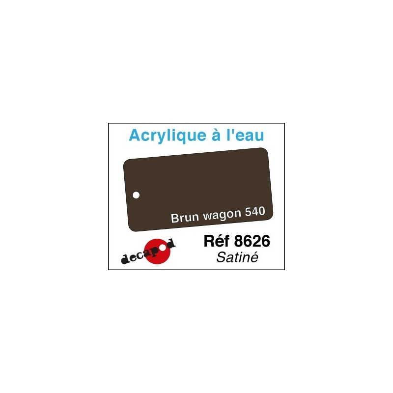 PEINTURE acrylique BRUN WAGON 540 satiné