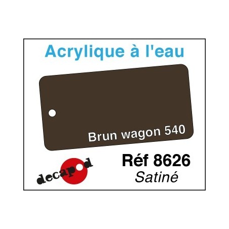 PEINTURE acrylique BRUN WAGON 540 satiné