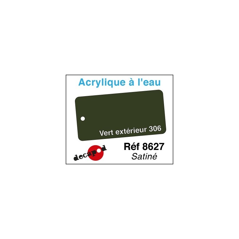PEINTURE acrylique VERT EXTÉRIEUR 306 satiné