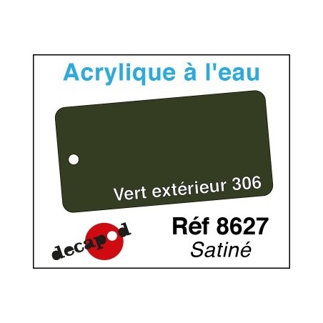 PEINTURE acrylique VERT EXTÉRIEUR 306 satiné