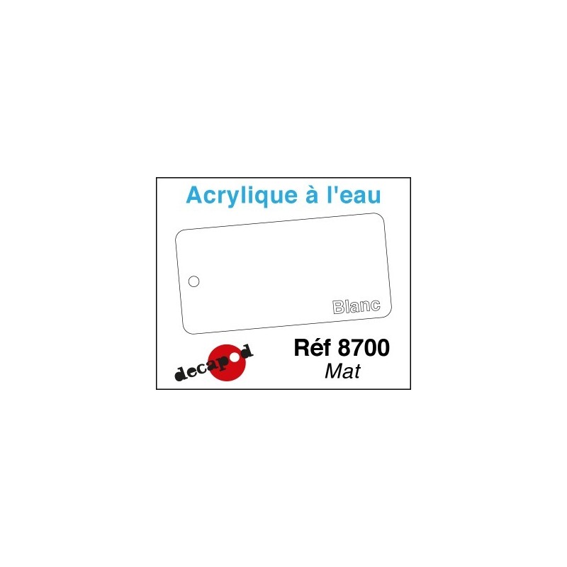 PEINTURE acrylique à l'eau BLANC