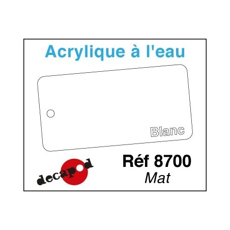 PEINTURE acrylique à l'eau BLANC