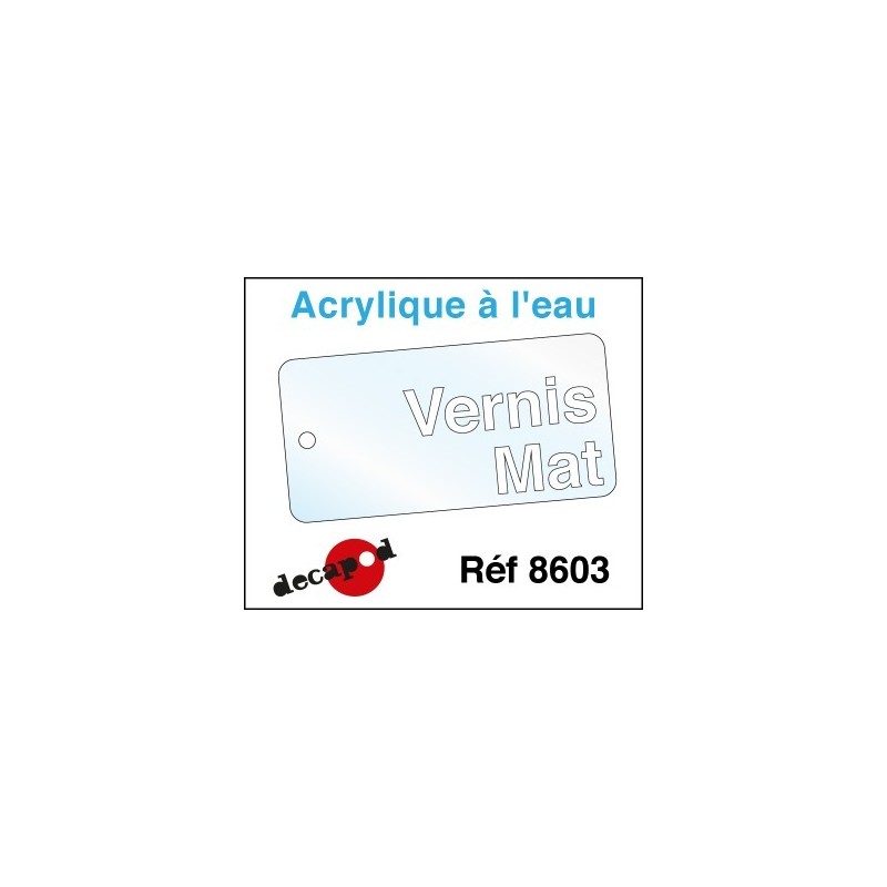 VERNIS acrylique à l'eau mat