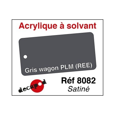 PEINTURE ACRYLIQUE À SOLVANT GRIS WAGON PLM (REE) satiné