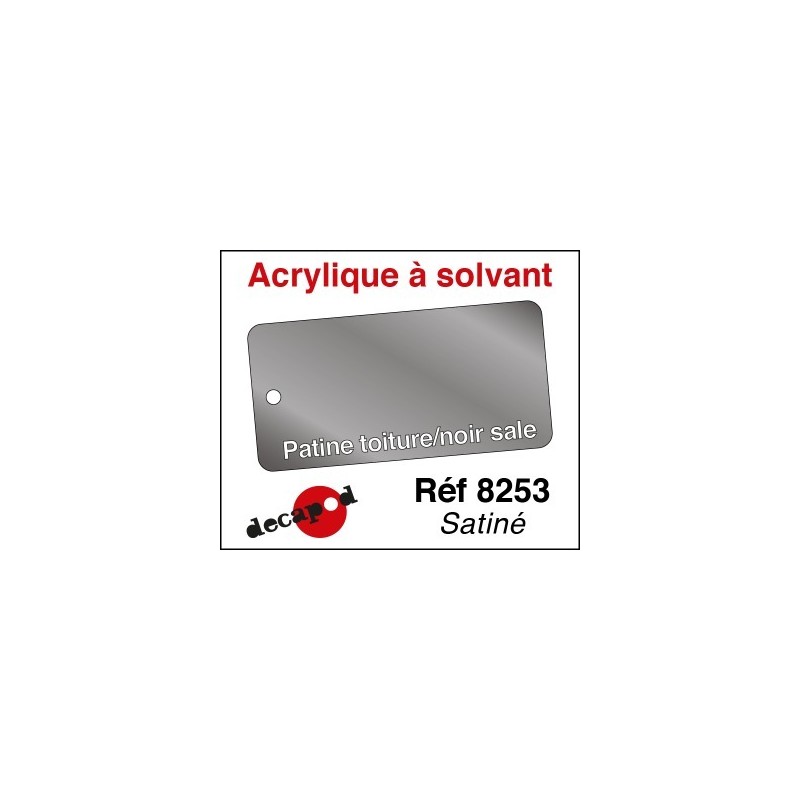 PEINTURE acrylique à solvant PATINE TOITURE NOIR SALE mat