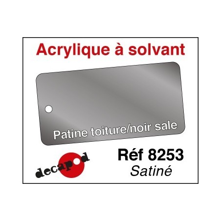 PEINTURE acrylique à solvant PATINE TOITURE NOIR SALE mat