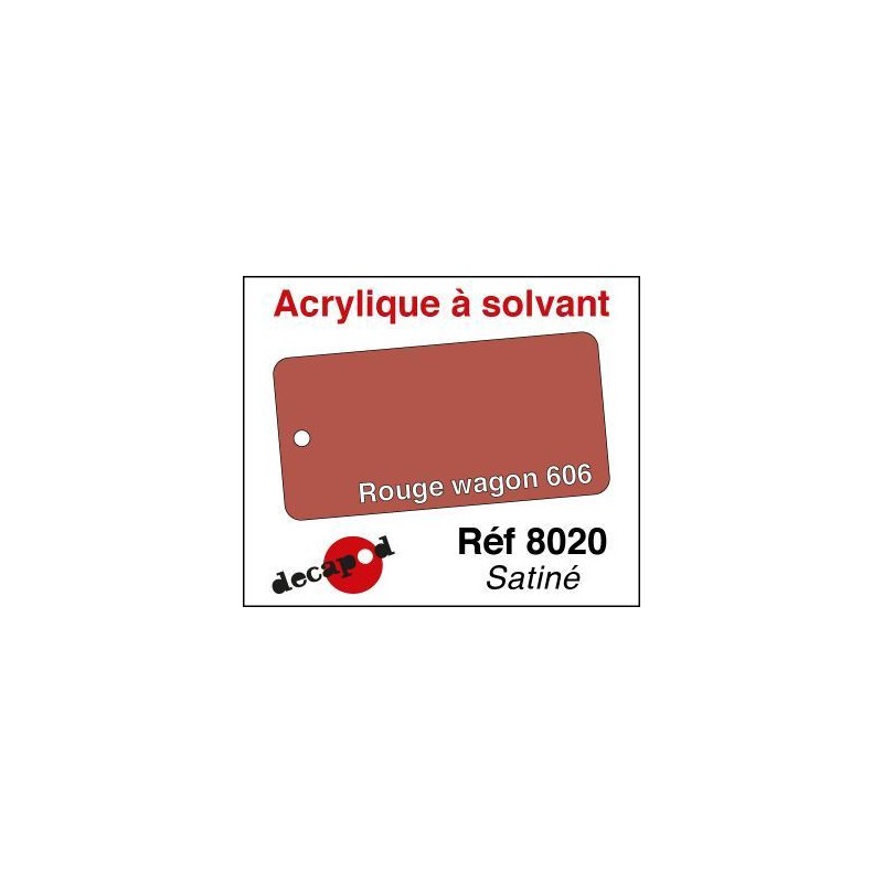 PEINTURE ROUGE WAGON 606 satiné