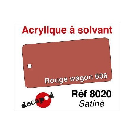 PEINTURE ROUGE WAGON 606 satiné
