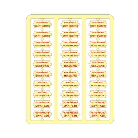PLAQUES D'ITINÉRAIRE